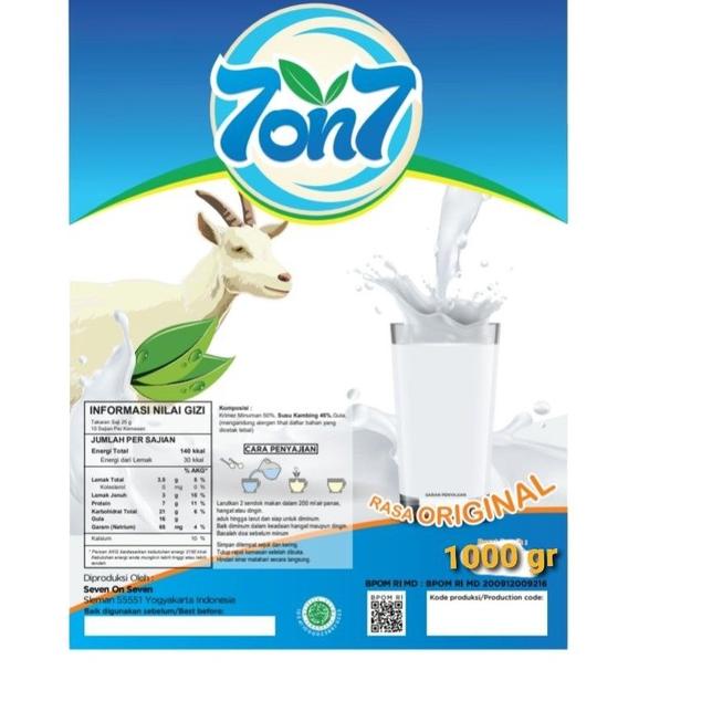 

Susu Kambing Rasa Original 1000gr 옷