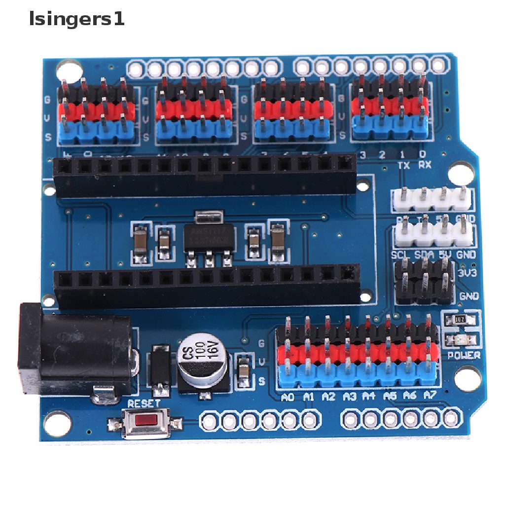 (lsingers1) Nano I / O Modul sensor shield expansion Untuk arduino r3 nano