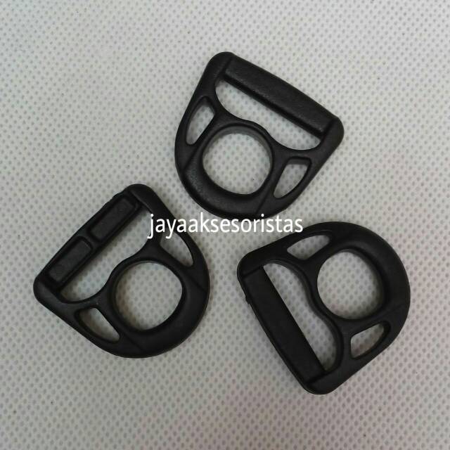 Ring D tawon 2.0 cm plastik buckle polypropylene (PP) per 12 pcs