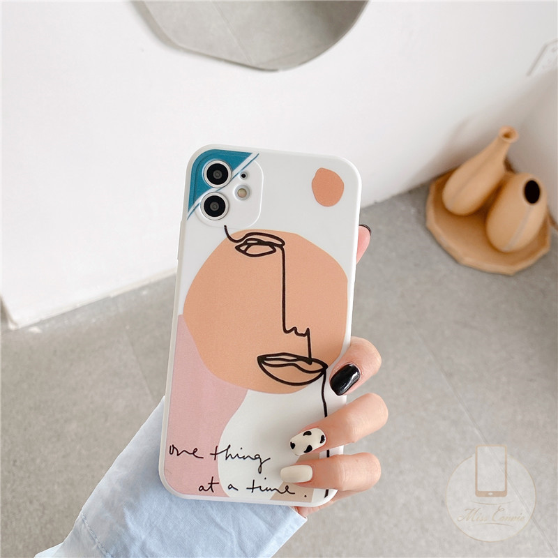 IPHONE Soft Case Bahan Silikon Tpu Motif Abstrak Geometri Untuk Iphone