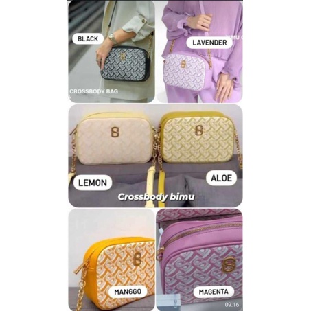 Bimu Bag Clutch Bag Phone Bag Crossbody Bag Buttonscarves BS Benang Jarum Monogram