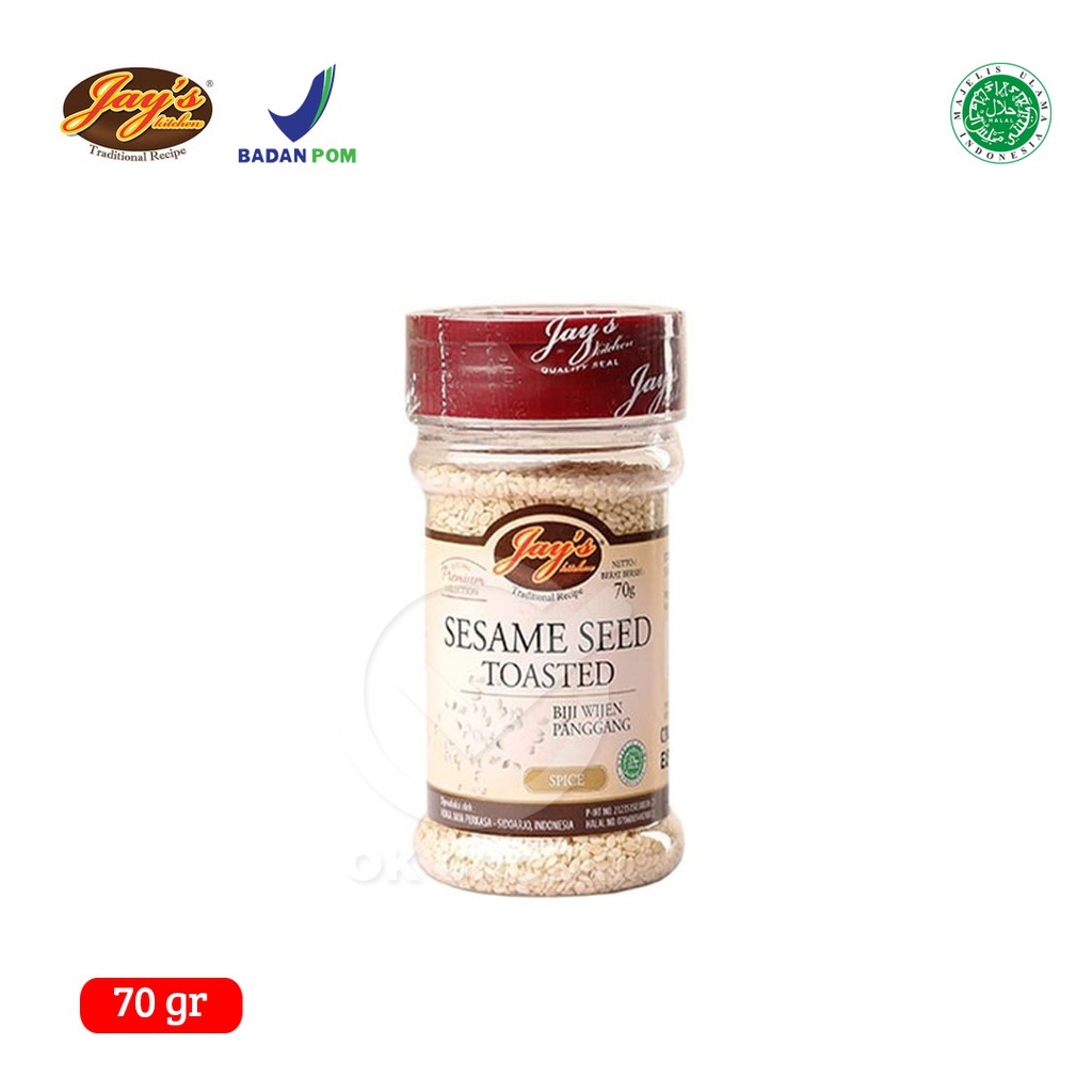 

Jay's Sesame Seed Toasted / Biji Wijen Panggang (70 gr)