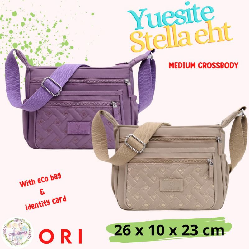 TAS SELEMPANG WANITA MEDIUM YUESITE STELLA ORIGINAL CROSSBODY IMPORT CYUYEBAGS