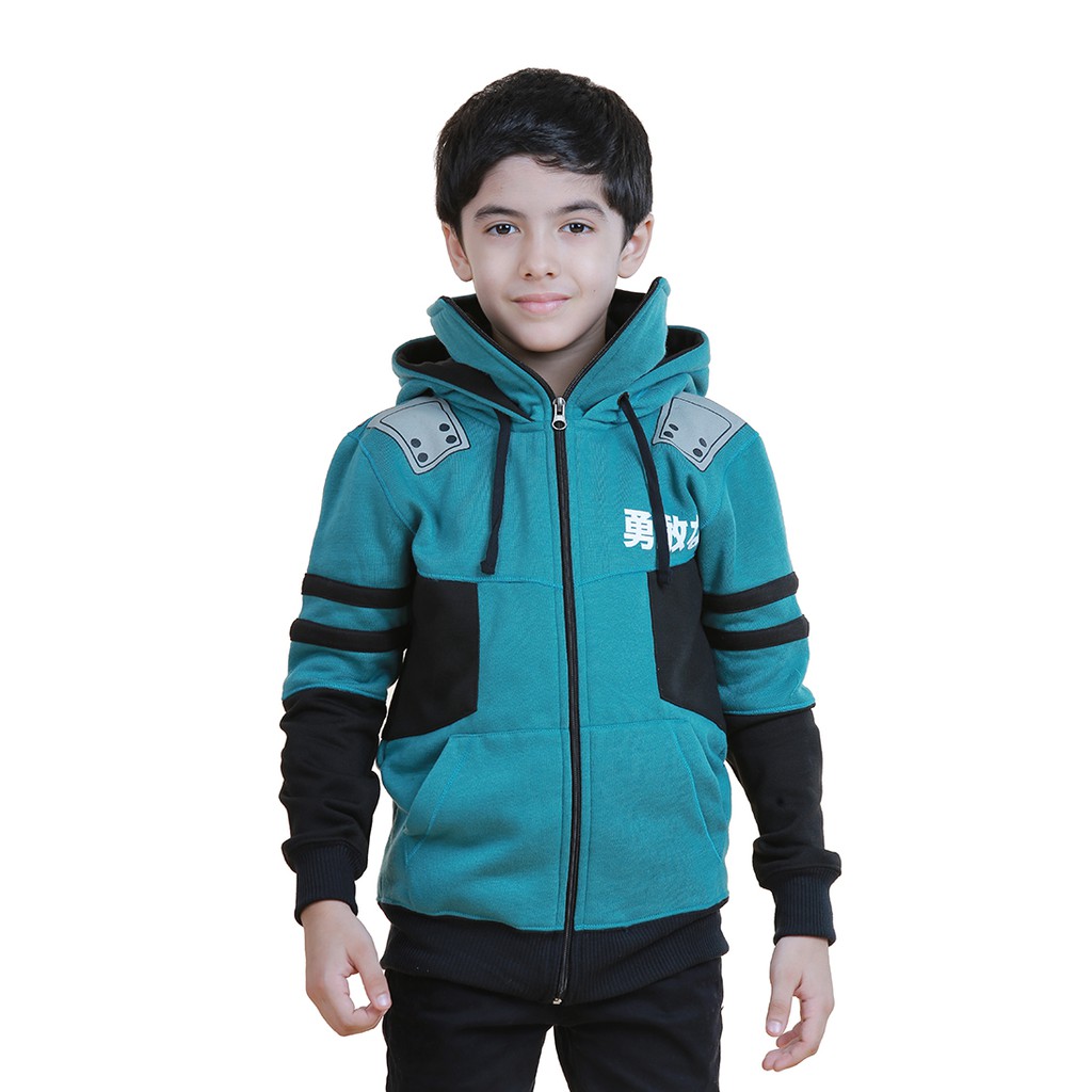 Jaket sweater Anak Laki Laki Green Ninja hoodie HRT-063 switer Jaket Anak cowo Usia 4-6-8-10-12 tahun