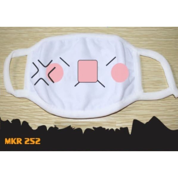 Masker Anime Emoticon Ngambek MKR 252
