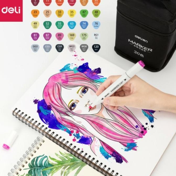

Deli Color Marker With Bag 30 pcs