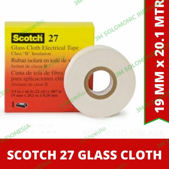 

[ varostore90 ] Scotch 27 glass cloth tape size 3/4 in x 20.1 mtr