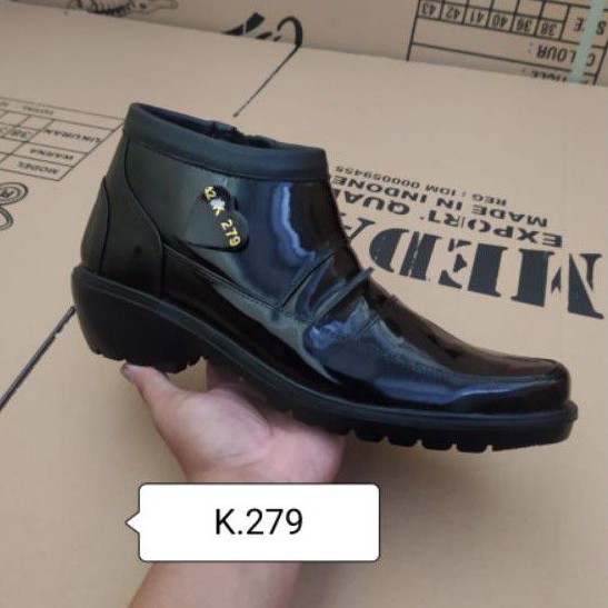 Sepatu kulit pria PDH polri TNI security guard PNS sepatu Kerja formal Tampil lebih keren