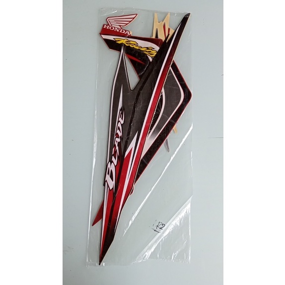 striping sticker Honda Blade 2012 2013 hitam merah