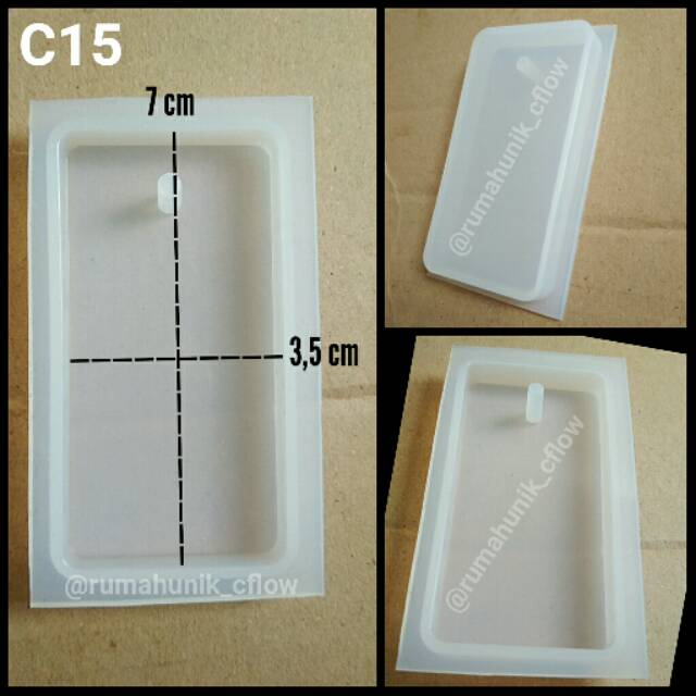 Cetakan gantungan kunci resin cetakan liontin besar cetakan orgonite silicone mold kerajinan c15