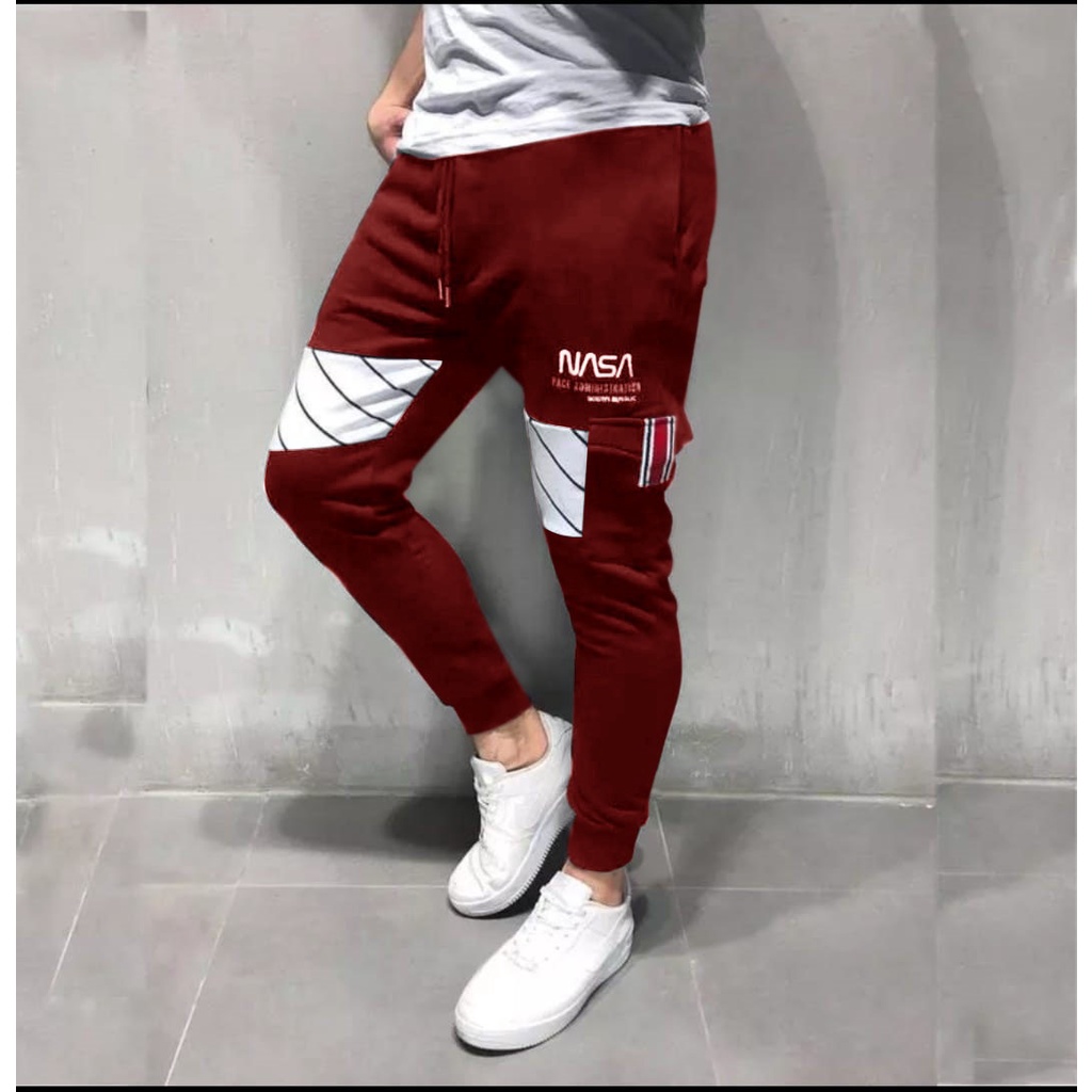 KIYOWO-Celana Jogger Panjang Nasa Pria