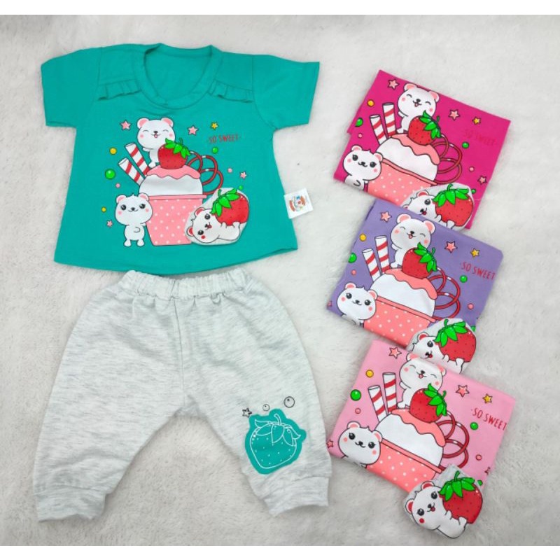 1 Pcs Setelan joger TERIPANK Baby girl 3-6 months