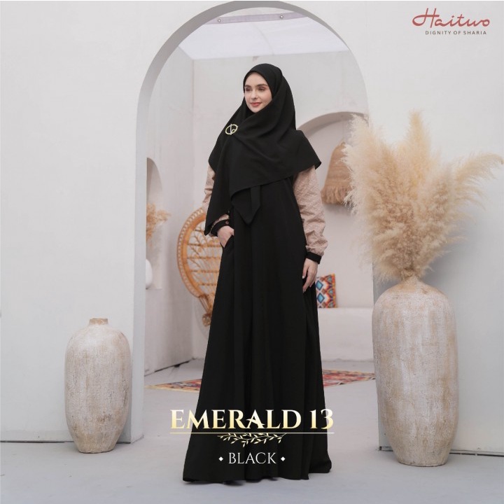 HAITWO EMERALD 013 GAMIS SET JILBAB