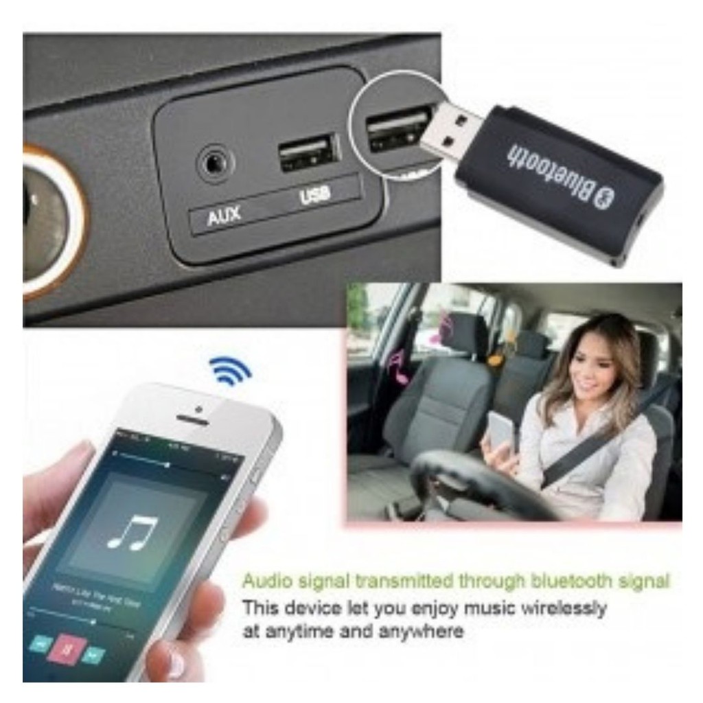 Kebidu Wireless Bluetooth 5.0 USB Receiver Car Home Speaker  111141