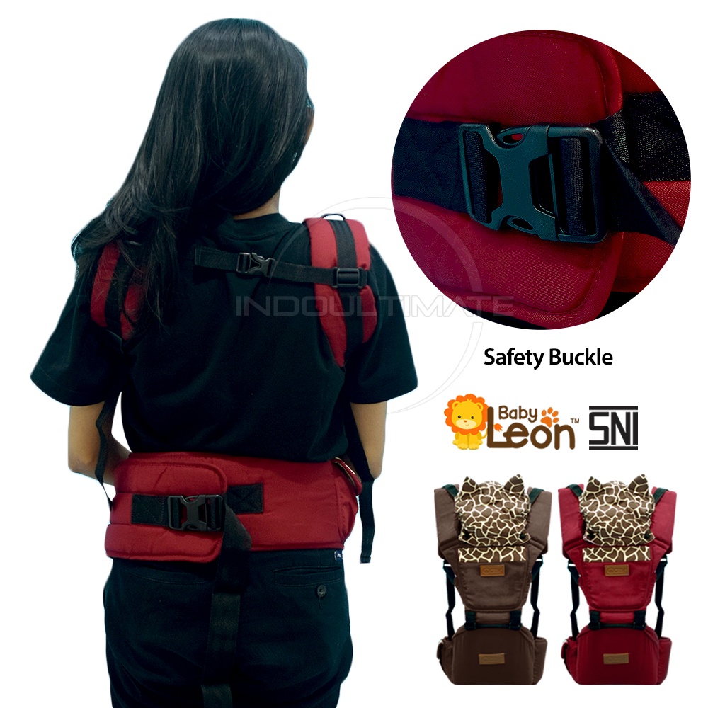 5in1 Way BABY LEON BY-490 Gendongan Hipseat Bayi  Gendongan Bayi Model Terbaru Gendongan Bayi Depan Duduk Gendongan Bayi Samping Gendongan Multifungsi Gendongan Bayi Instan Anti Pegal Baby Carrier