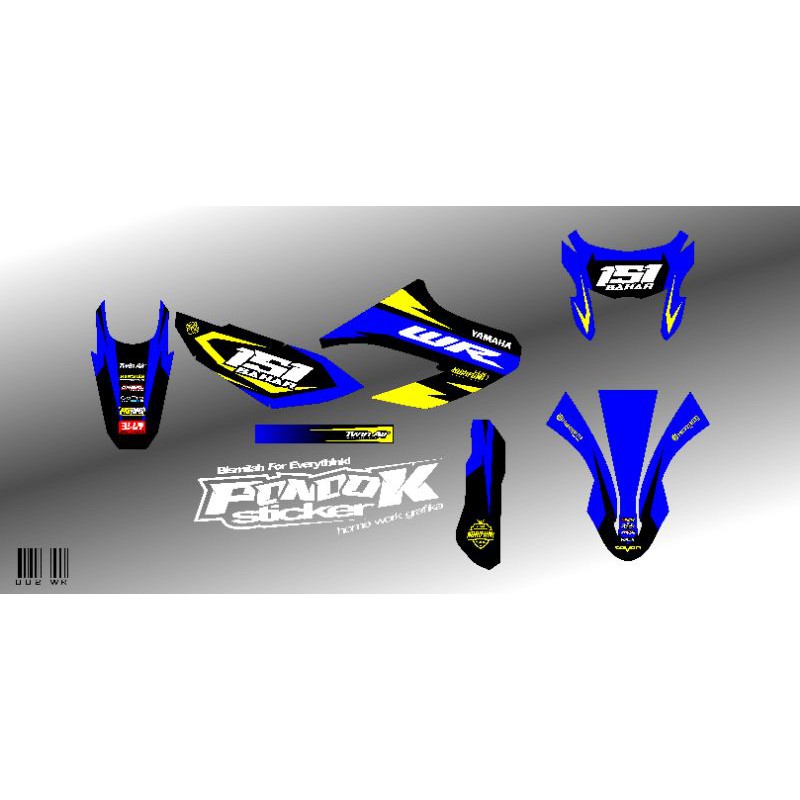 decal/striping yamaha wr 155 simpel