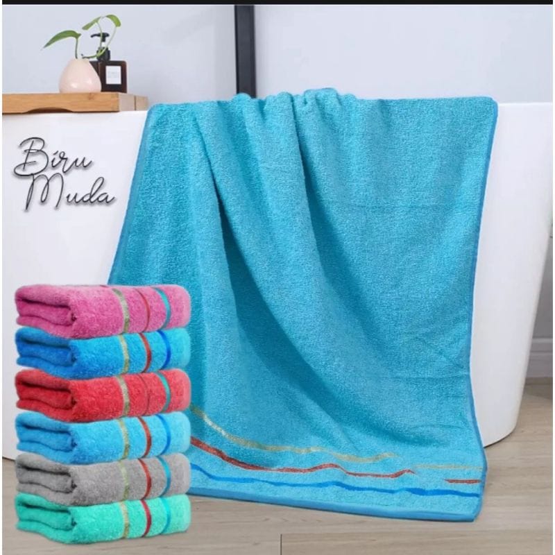 Handuk Mandi Dewasa Ukuran 70x140cm Jumbo Tebal /Handuk Mandi Premium Tebal - missbejogrosir