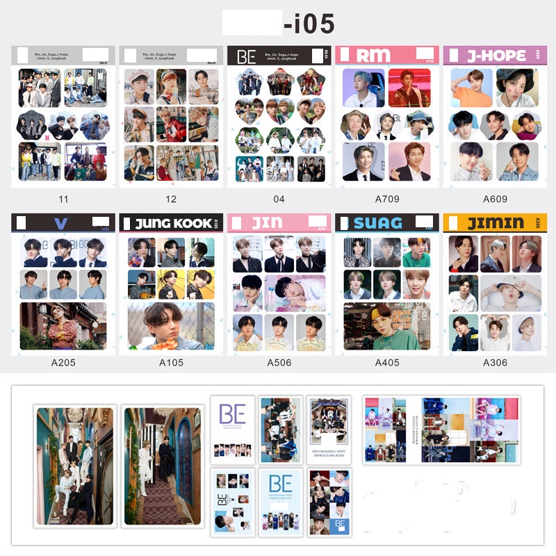 4r Kartu Lomo Foto Kpop BTS BE JK V JIMIN Untuk Hadiah