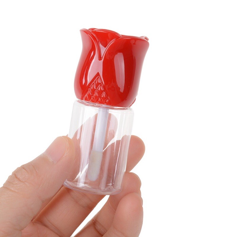 Lip Gloss Tube / Lip Balm Bottle / Botol Lip Gloss bentuk Mawar cute