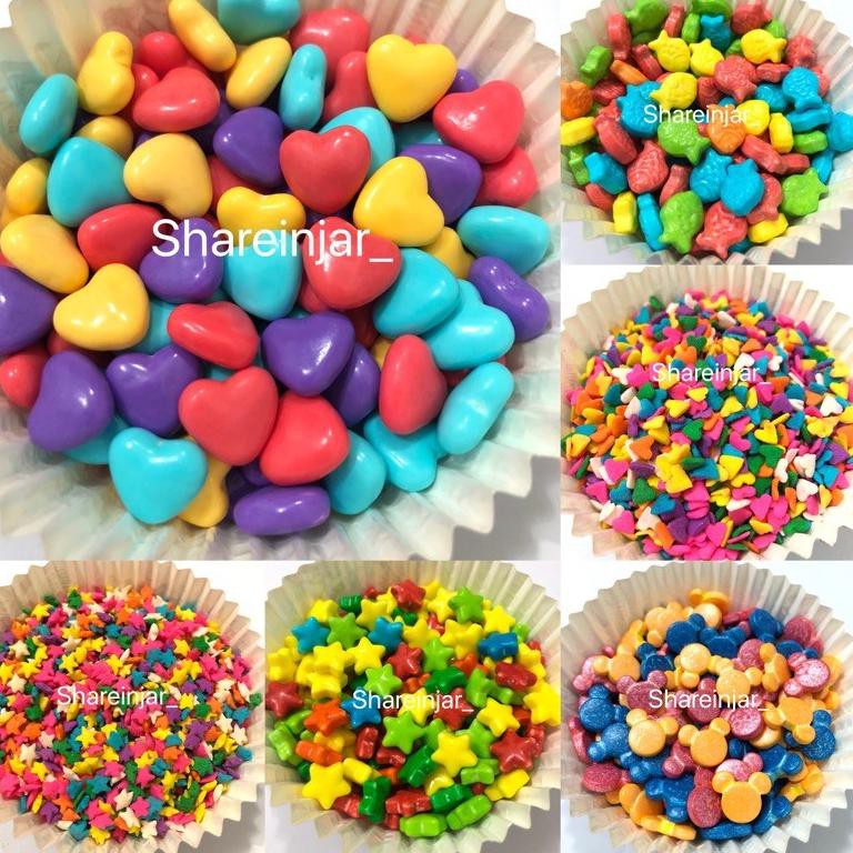 

Km3Code Sprinkle Spikel Stone / Trimit Sequin - Hati Love Bintang Mickey Ikan Mutiara - Hiasan Kue E