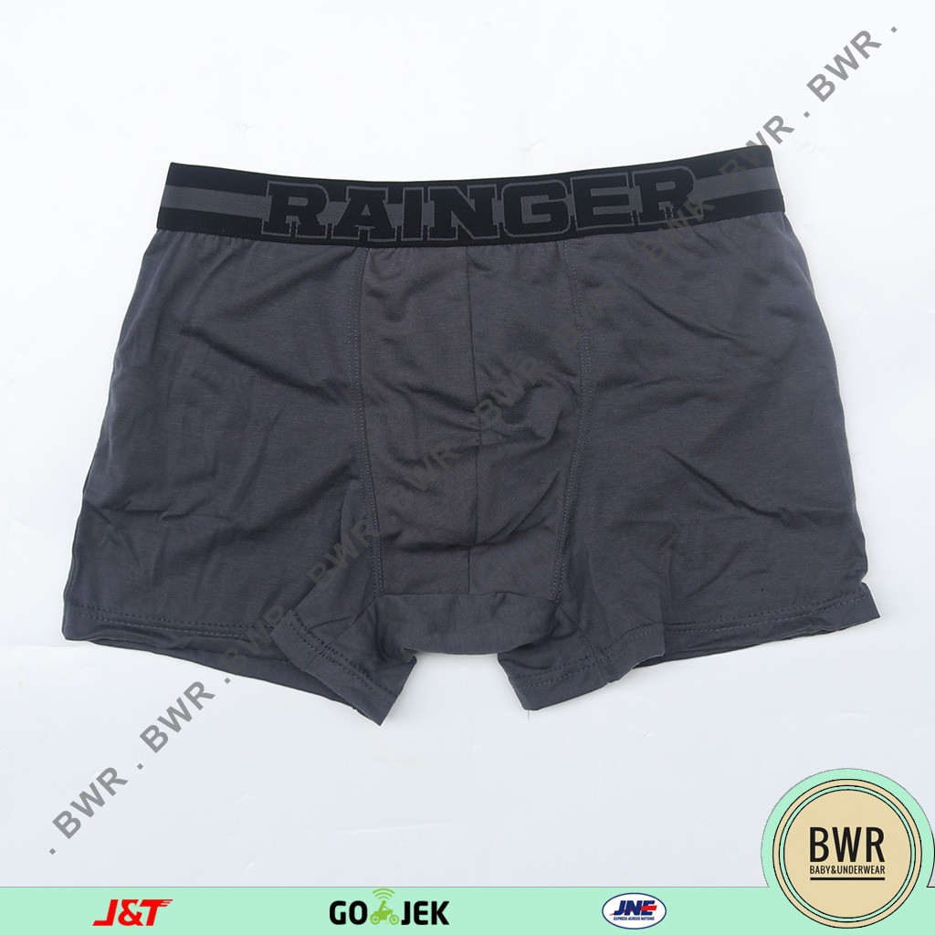 3 pc - BOXER RAINGER MERAH [ II J1 - L1 ] Celana Dalam Pria Boxer RG 08 karet tebal