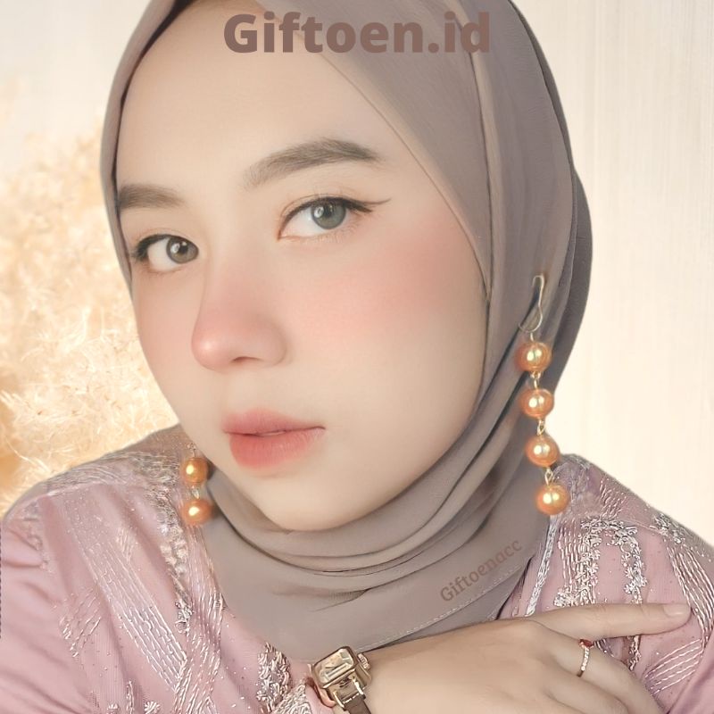 Anting Hijab Juntai Mutiara Kode Pearly by Giftoenacc