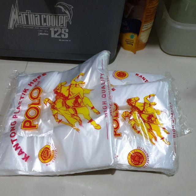[ Hd Bening Polo ] Kantong Plastik Kresek Hdpe Bening Merk Polo