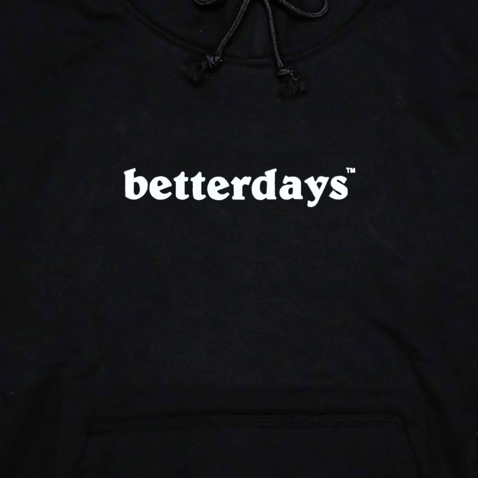 Jaket Pullover Hoodie Black - Betterdays DRAFT Hoodie Unisex