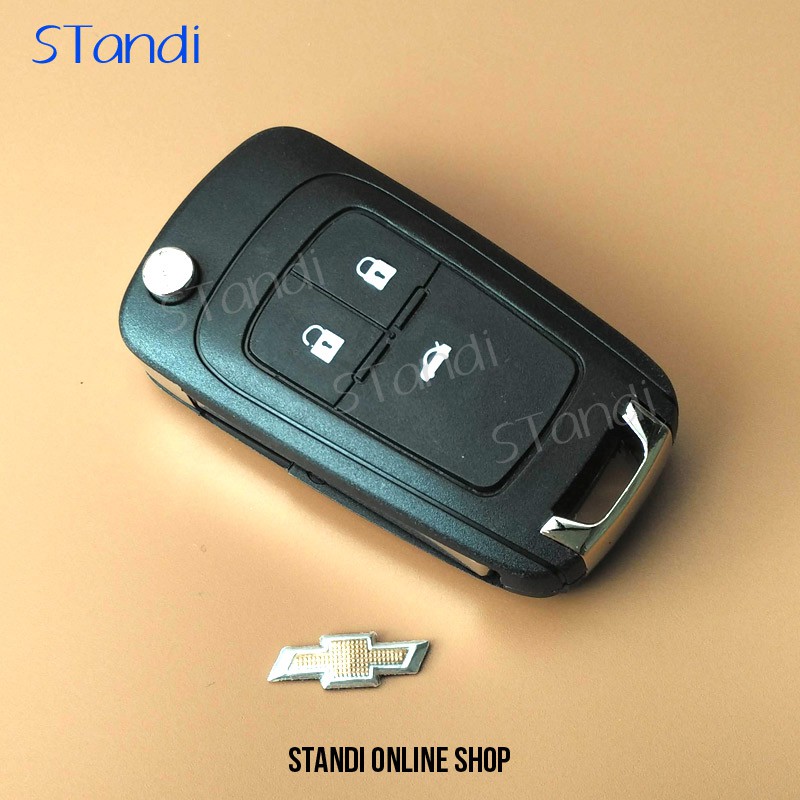 Casing Kunci Lipat Flip Key Chevrolet Spin Orlando Trax Cruze Aveo