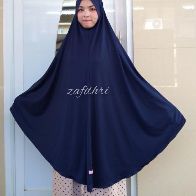 Terbaik.. Khimar Syari Jumbo Jersey Non Pet