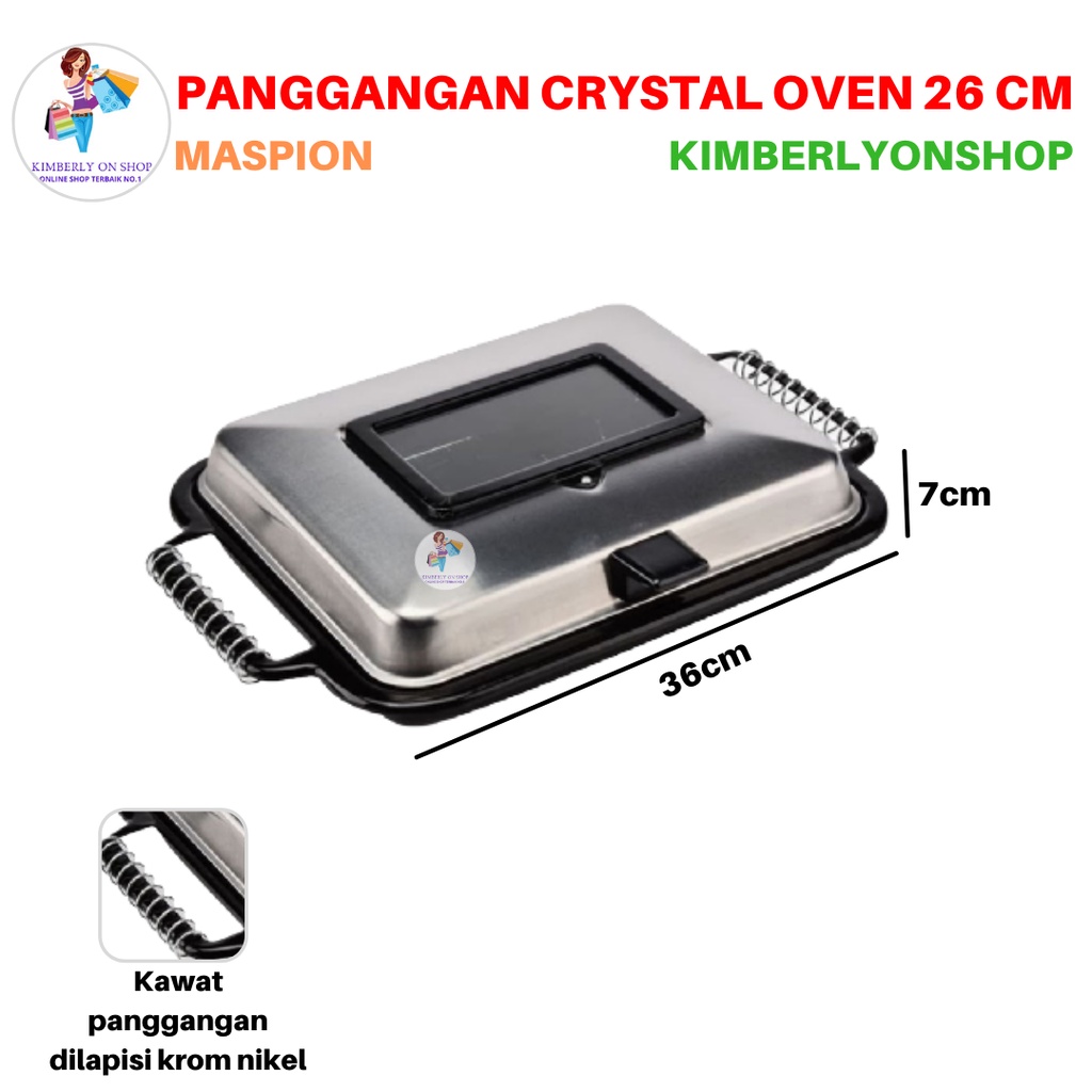 Alat Panggangan Crystal Oven 26 Cm Maspion