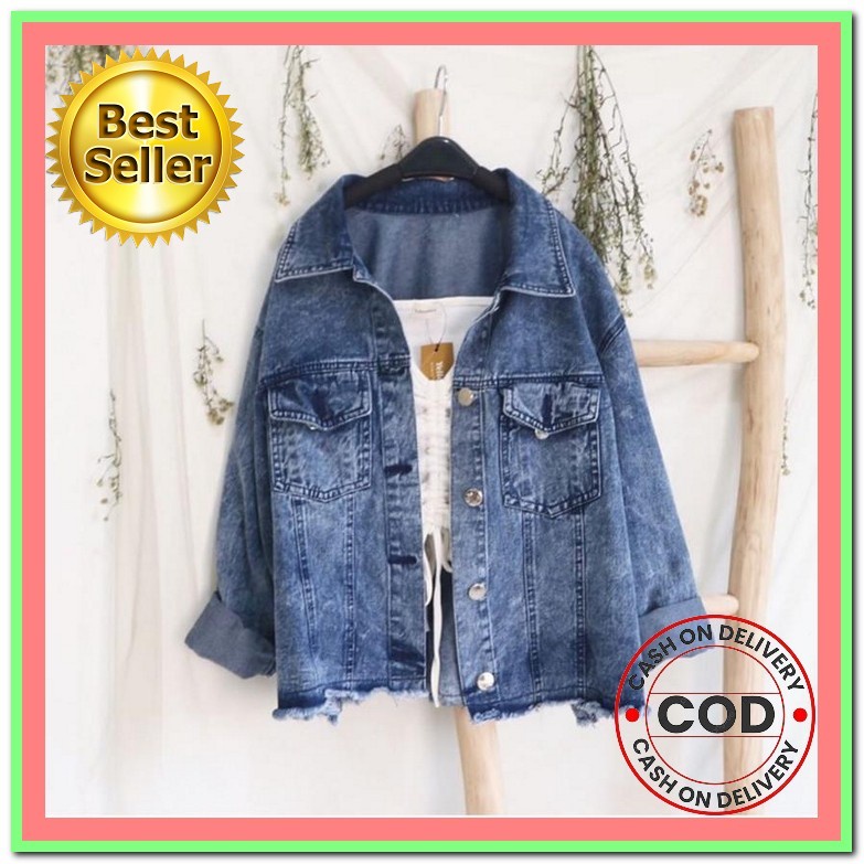Jaket Jeans 2022 Jins Terbaru Levis Cewek Jacket Jens Kekinian Wanita Cewe 2022 Murah (Original) Nyc