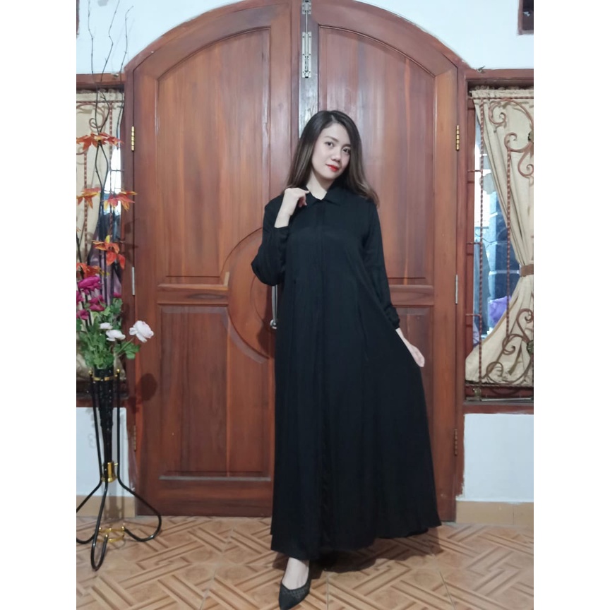 Gamis Wanita Terbaru / Gamis Remaja Kekinian Modern / Wanita Dress / Gamis Polos