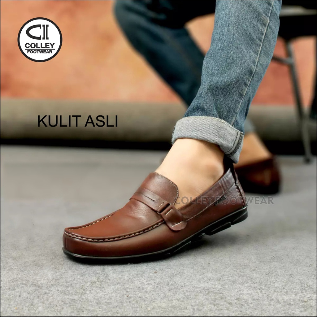 COD - SEPATU PANTOFEL KULIT ASLI PANSUS PRIA 100% LEATHER - CLY-DSI-043