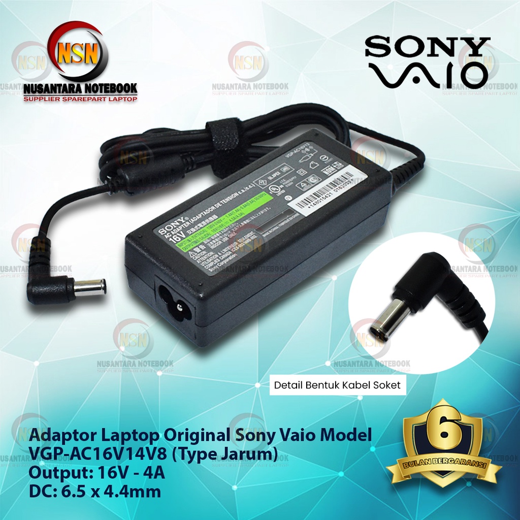 Adaptor Charger Original SONY 16V 4A