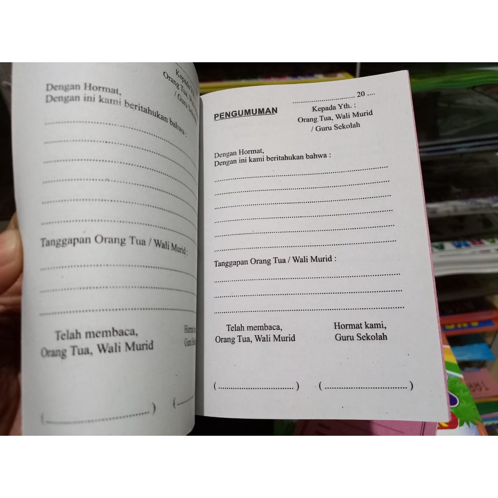 BUKU PENGHUBUNG MURID (KERTAS HVS)