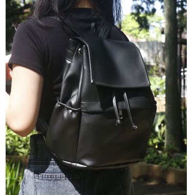 Tas Ransel Wanita Kulit Sintetis Luna Tas Gendong Punggung Korean Style simple kren