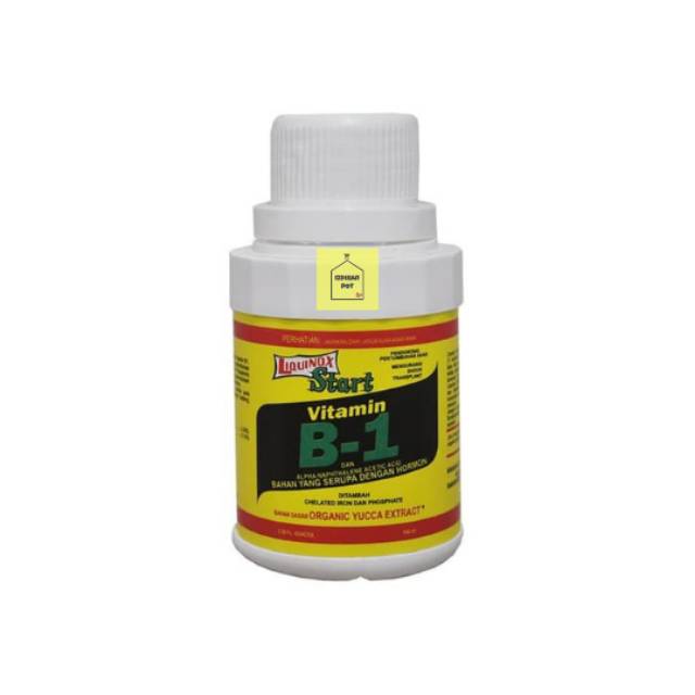 pupuk vitamin B1 liquinox 100ml - untuk anti stres semua jenis tanaman