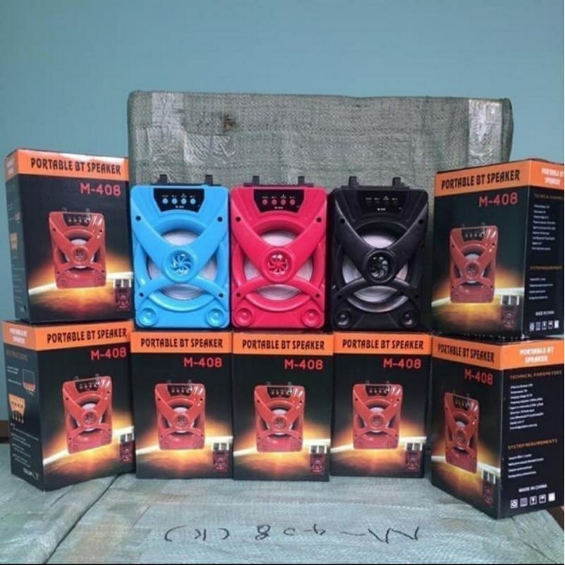 [Gumayolshop26]Speaker Bluetooth / Speaker Portable Bass BT M - 408