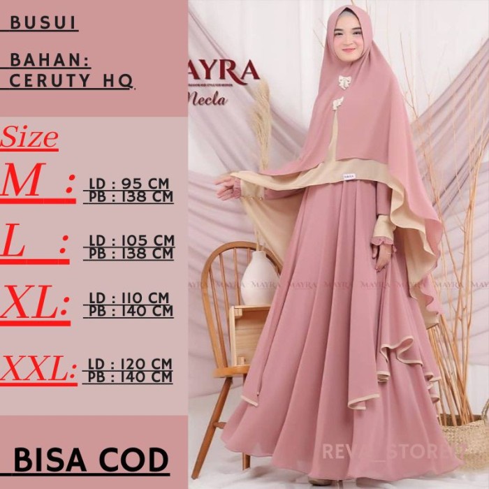 Baju Najibah Syar i Busui Ceruty Gamis Ns Wanita 2021 FC Lebaran Gamis