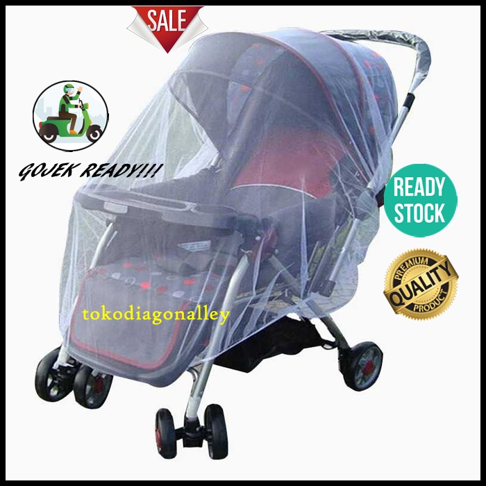 Kelambu Stroller Anti Nyamuk Model Jaring Nyamuk Serat Mesh Murah