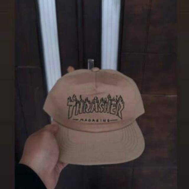 Thrasher Cap Witch Tan Snapback Hat