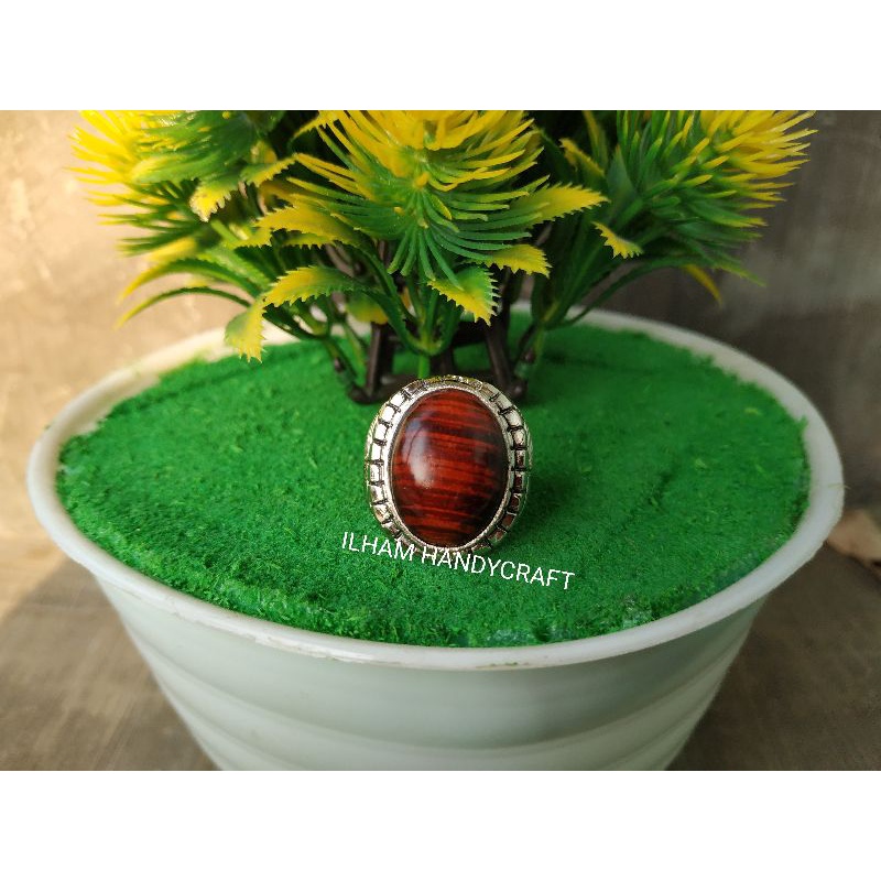 CINCIN KAYU WUNGLEN RING ASLI PERAK KAYU SANGAT LANGKA DARI SULTAN AGUNG