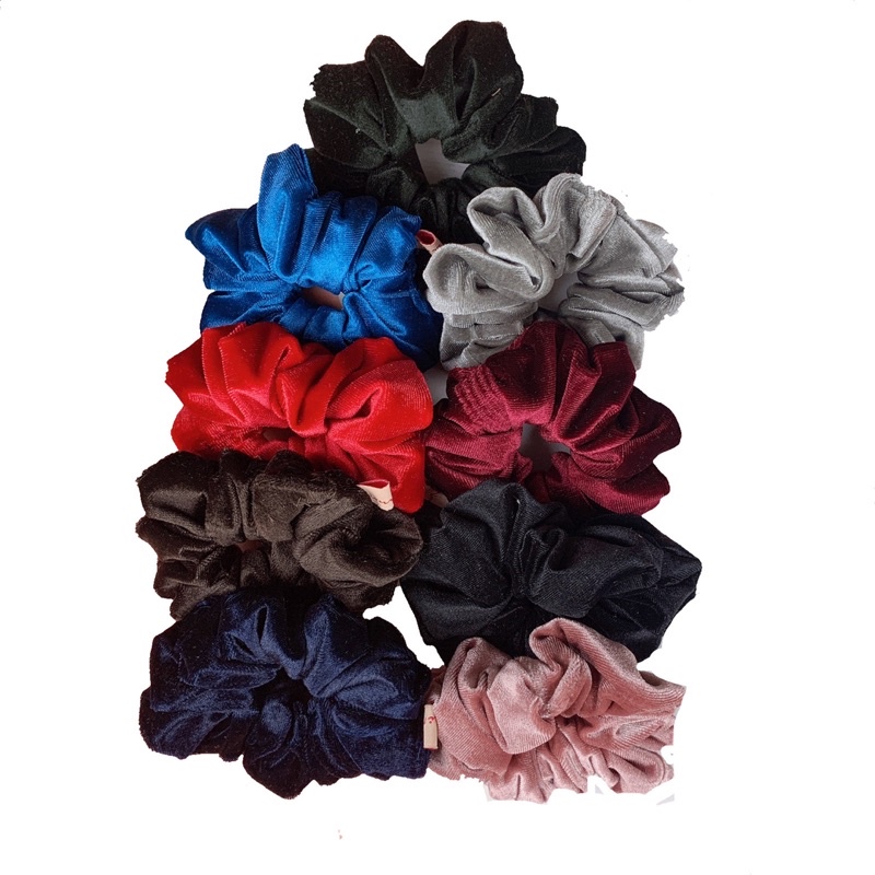 Nouri Avani Scrunchie Ikat Rambut Velvet Premium