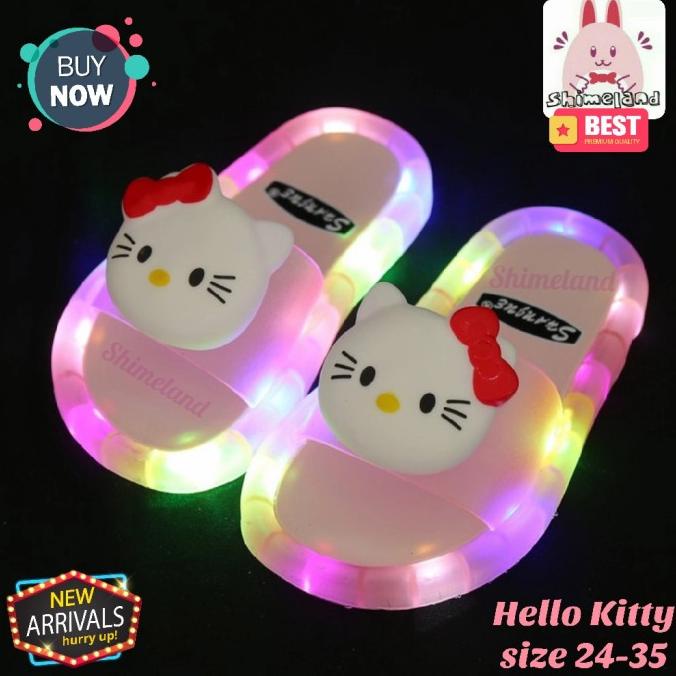 Sendal Led Anak Perempuan Sandal Lampu Unicorn Kado