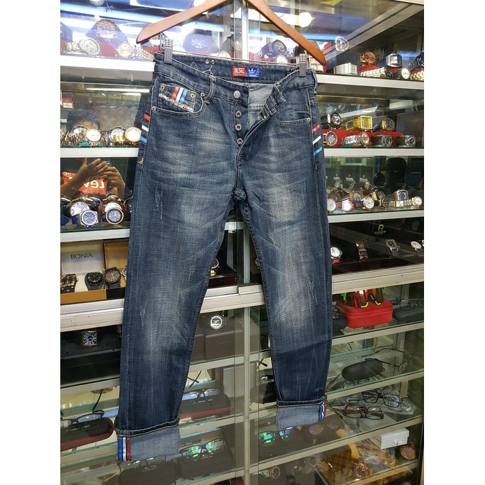 Celana jeans Adidas streetch slimfit...celana adidas pensil pria