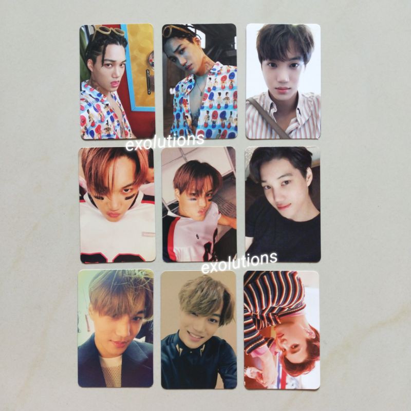 EXO KAI JONGIN PHOTOCARD PC [BACA DESC] KOKOBOP TEMPO VIVACE LOVE ME RIGHT JAPAN LMR EXODUS ANDANTE