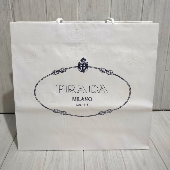 

(TERLARIS) paperbag prada / paper bag prada medium / dustbag prada original