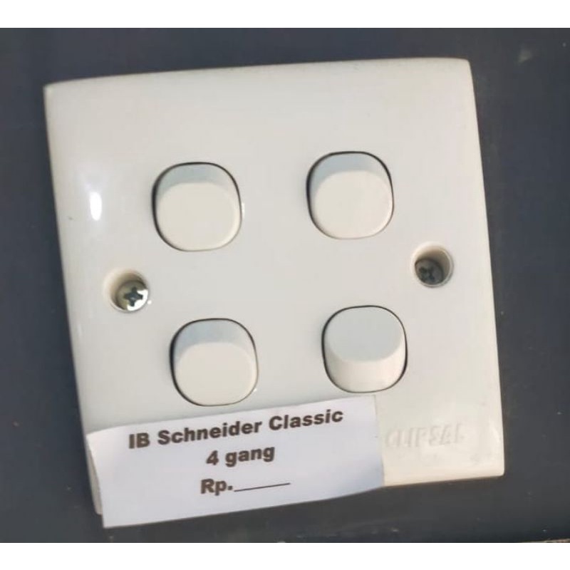 IB Schneider Classic Saklar 1gang 2 gang 3gang 4gang 5gang