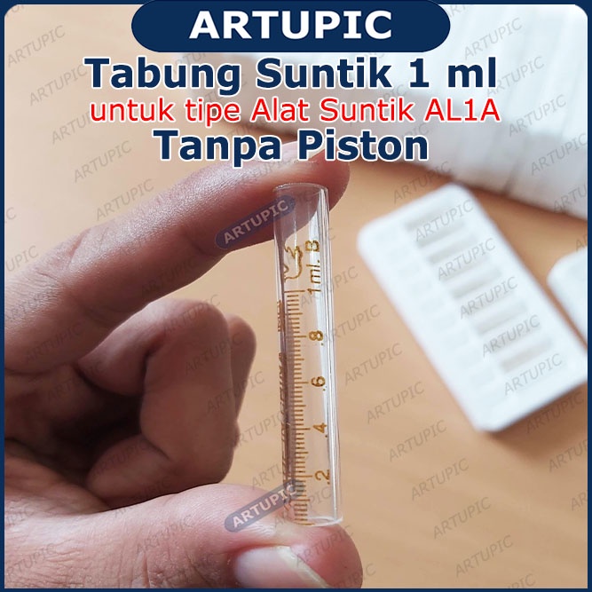 Tabung Suntik 1 ml Tanpa Piston Suku Cadang Alat Suntik TABUNG AL1A Artupic